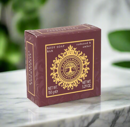 Sandalwood Country Club Redwood & Amber Soap Bar
