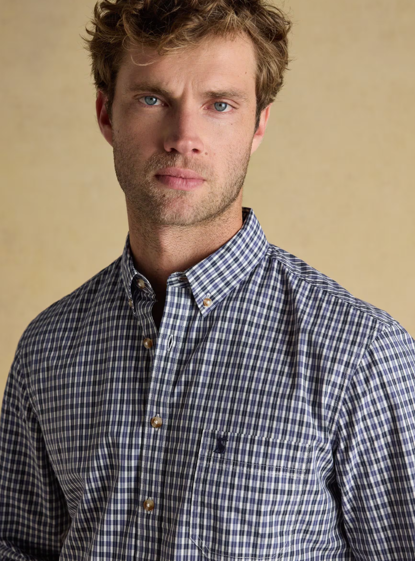 Poplin Blue Gingham Shirt