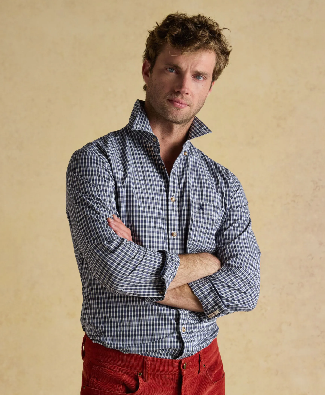 Poplin Blue Gingham Shirt