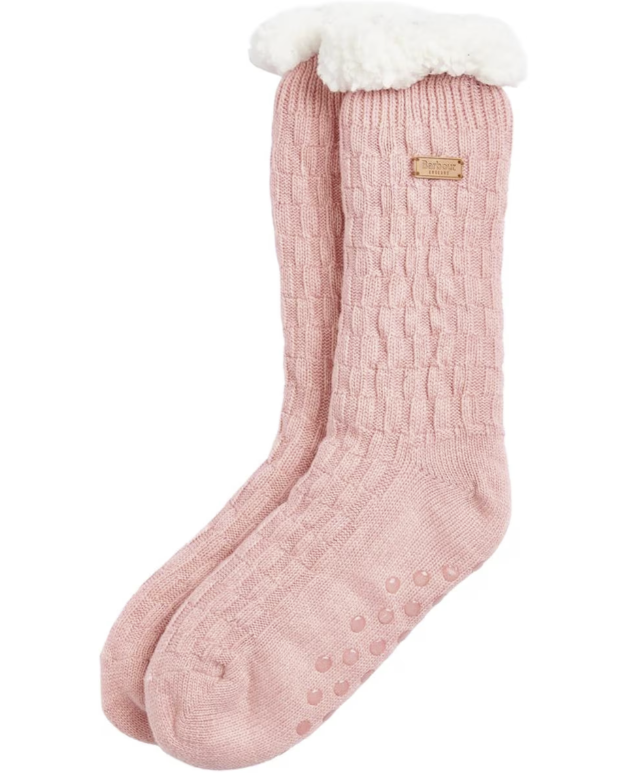 Cable Knit Lounge Socks