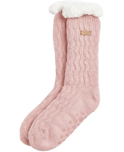 Cable Knit Lounge Socks