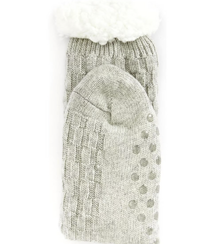 Cable Knit Lounge Socks