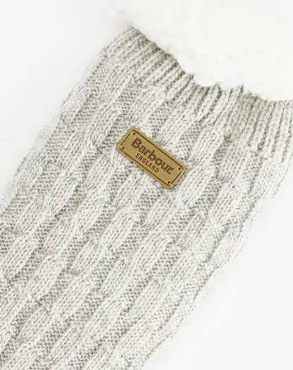Cable Knit Lounge Socks