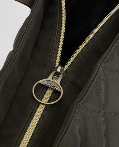 Barbour Quilted Tote Bag Olive