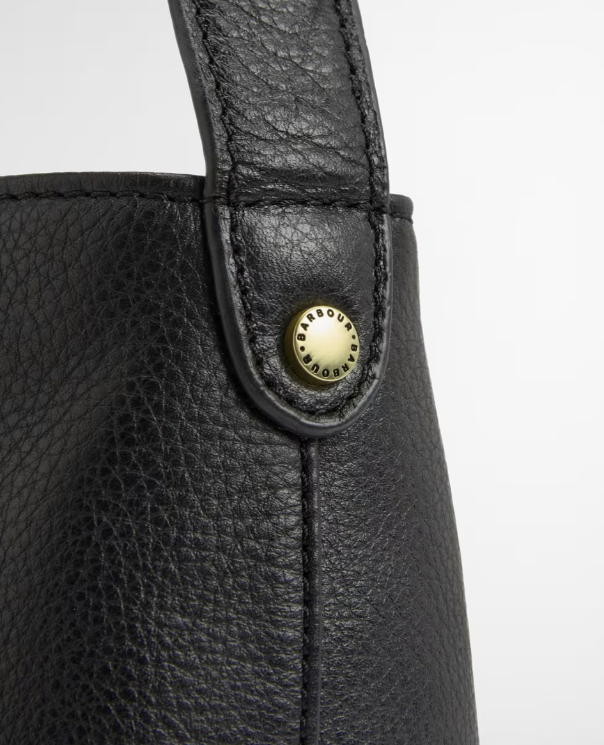 Cedar Leather Bucket Bag