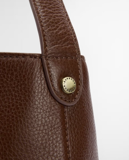 Cedar Leather Bucket Bag