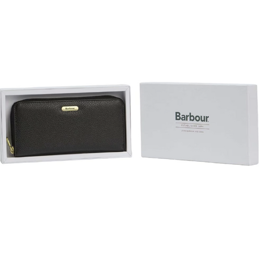Barbour Birch Leather Matinee Purse Black