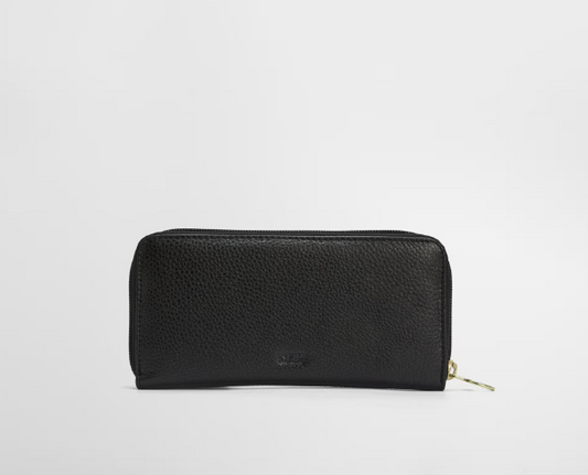 Barbour Birch Leather Matinee Purse Black