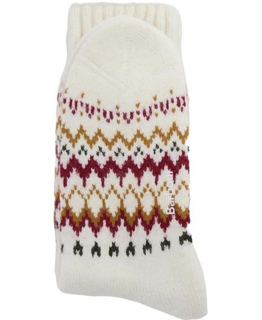 Barbour Kingsford Fair Isle Socks Cloud