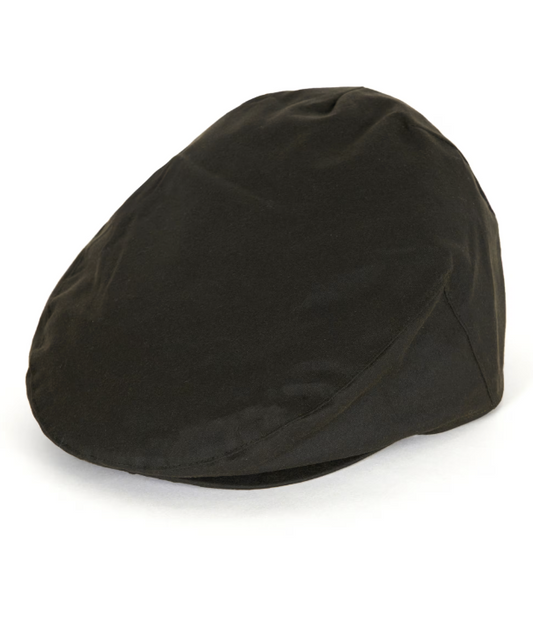Barbour Wax Flat Cap Olive