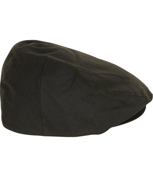 Barbour Wax Flat Cap Olive