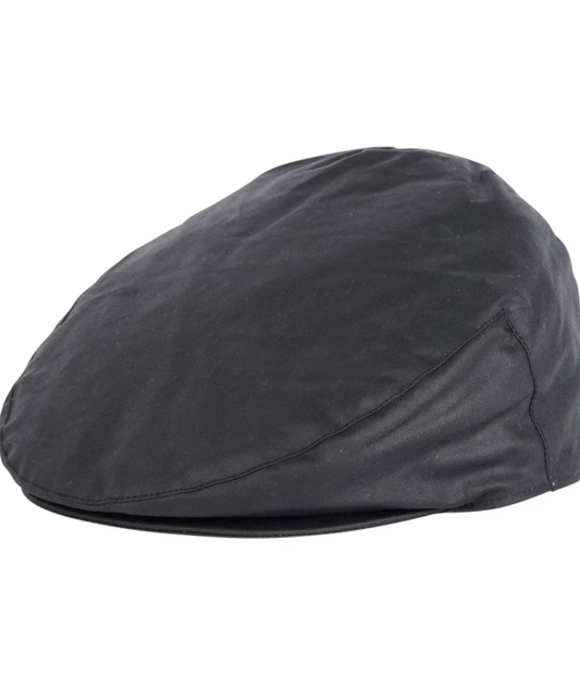 Barbour Wax Flat Cap Black
