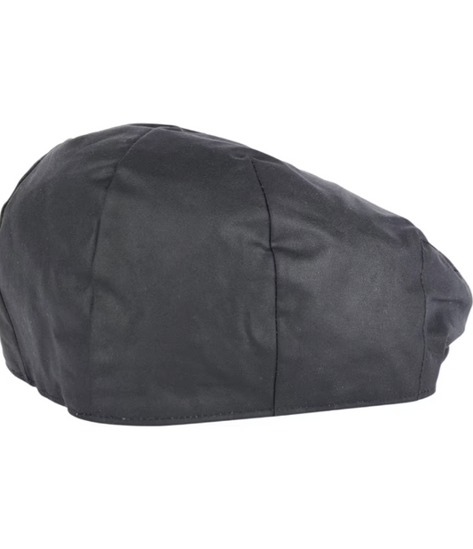 Barbour Wax Flat Cap Black