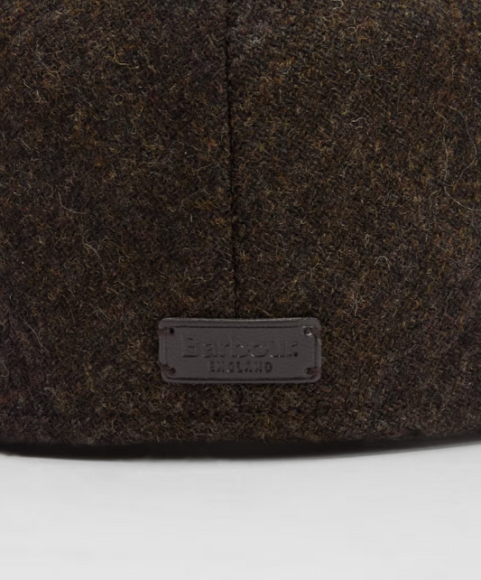 Barbour Deveron Tweed Flat Cap Coffee