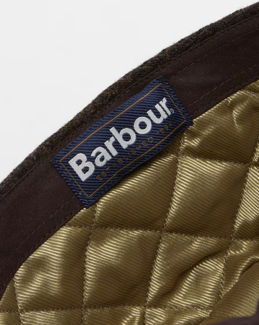 Barbour Deveron Tweed Flat Cap Coffee