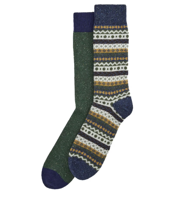 Fair Isle Socks 2 Pack