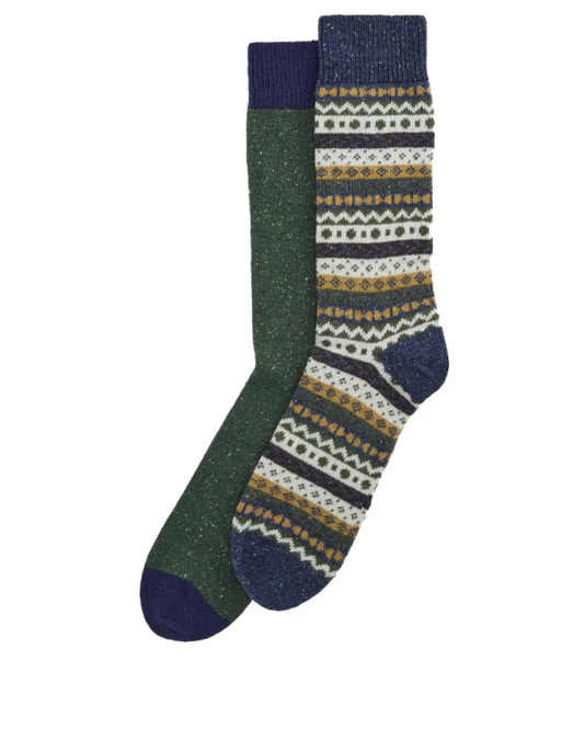Fair Isle Socks 2 Pack