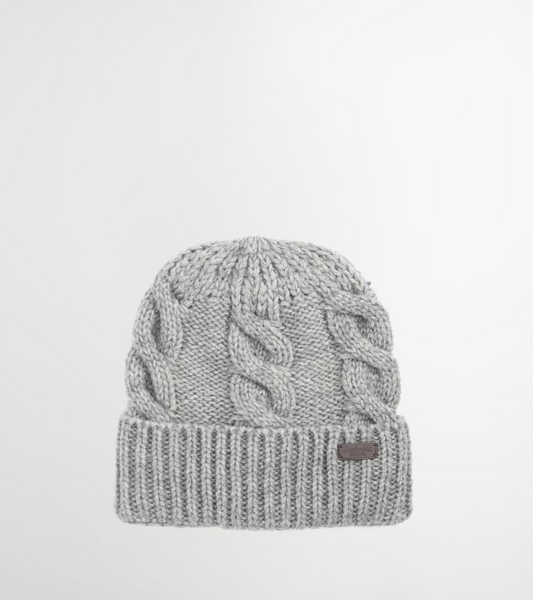 Barbour Jesmond Beanie & Scarf Set Grey