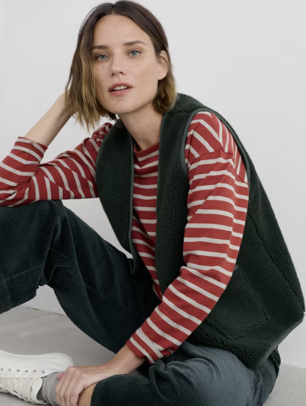 Well Wisher Borg Fleece Gilet