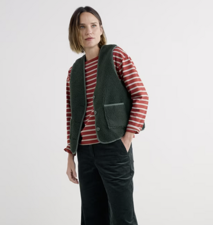 Well Wisher Borg Fleece Gilet