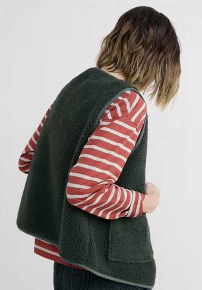 Well Wisher Borg Fleece Gilet
