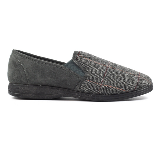 Lazy Dogz Harrison Slipper Grey