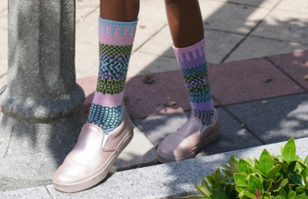 Lilac Crew Socks