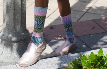 Lilac Crew Socks