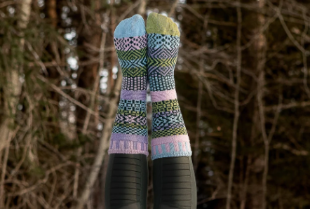 Solmate Socks Lilac Crew Socks