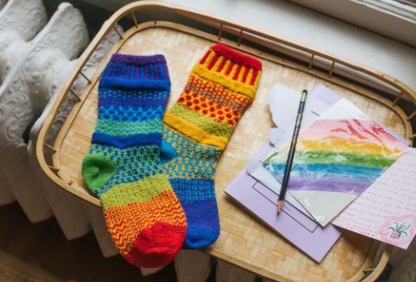 Rainbow Crew Socks