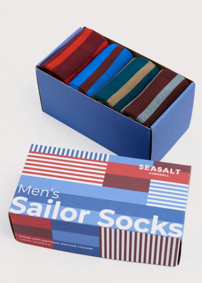 Gift Box of 4 Men's Sailor Socks