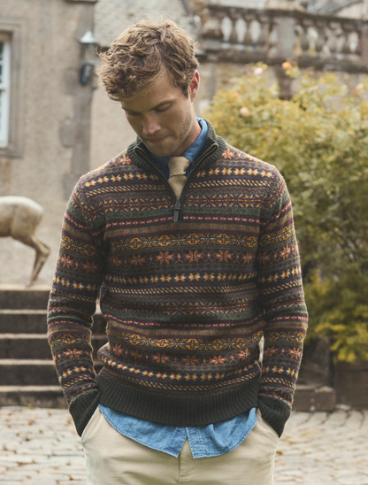 Milligan 1/4 Zip Fair Isle Jumper