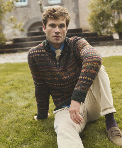 Milligan 1/4 Zip Fair Isle Jumper