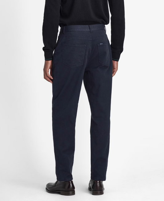 Barbour Washed Stretch Twill Regular Fit Trouser Navy