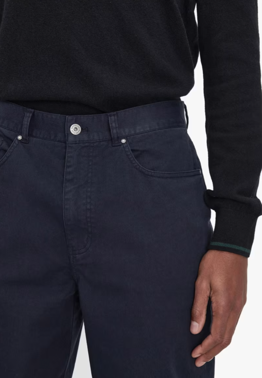 Washed Stretch Twill Regular Fit Trouser