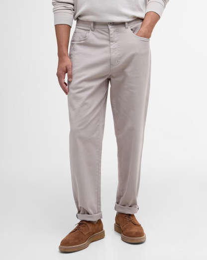 Washed Stretch Twill Regular Fit Trouser