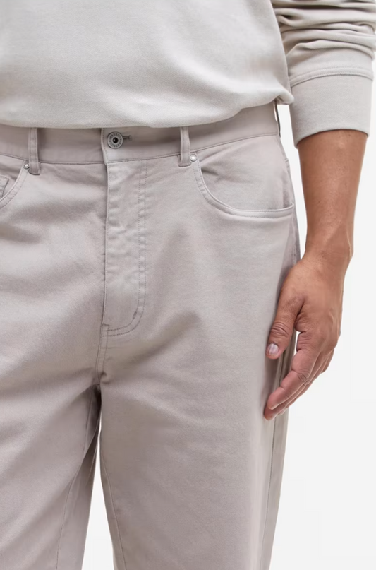 Barbour Washed Stretch Twill Regular Fit Trouser Concrete