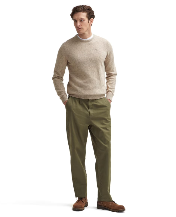 Washed Stretch Twill Relaxed Fit Trouser