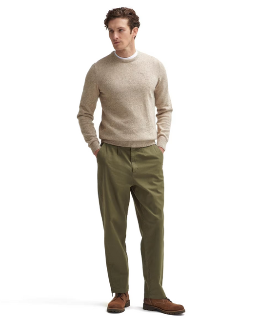 Washed Stretch Twill Relaxed Fit Trouser