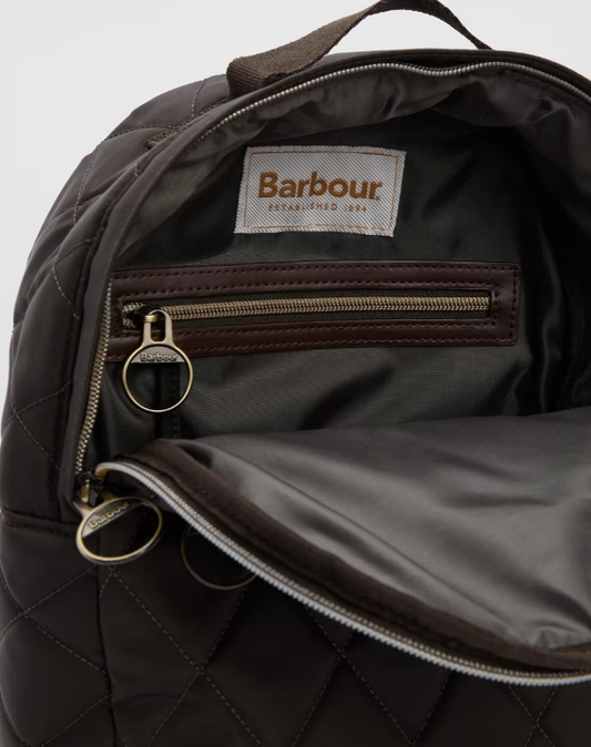 Barbour Quilted Backpack Olive