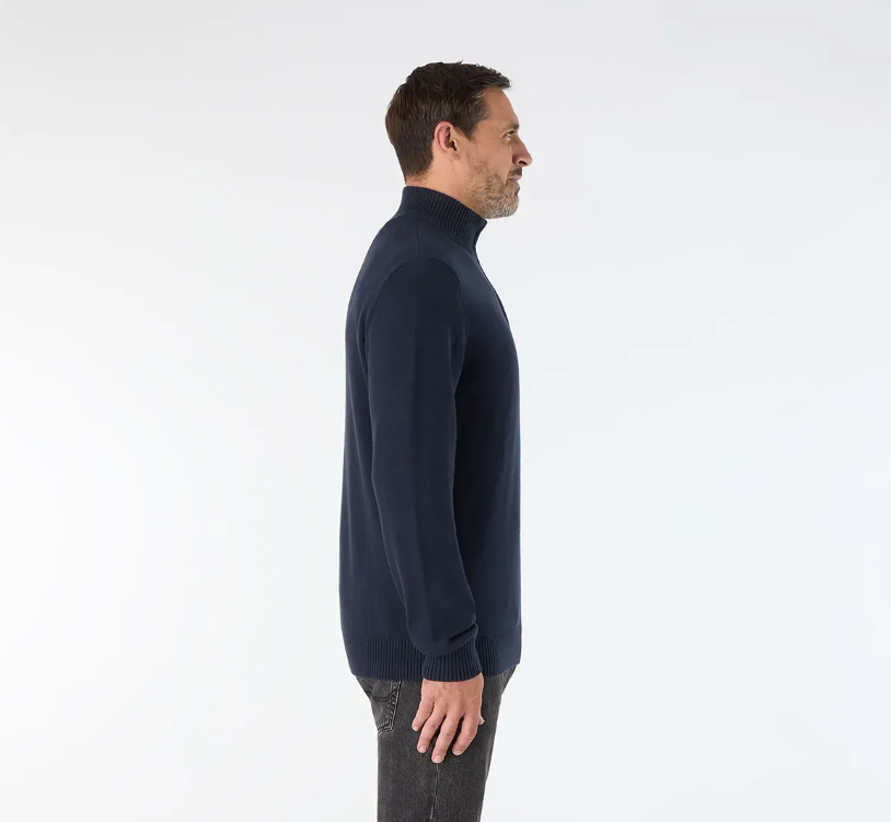 1/4 Zip Neck Knitted Sweater