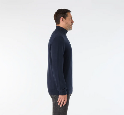 1/4 Zip Neck Knitted Sweater