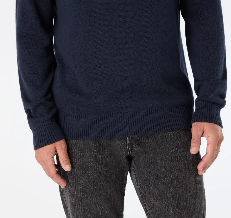 1/4 Zip Neck Knitted Sweater