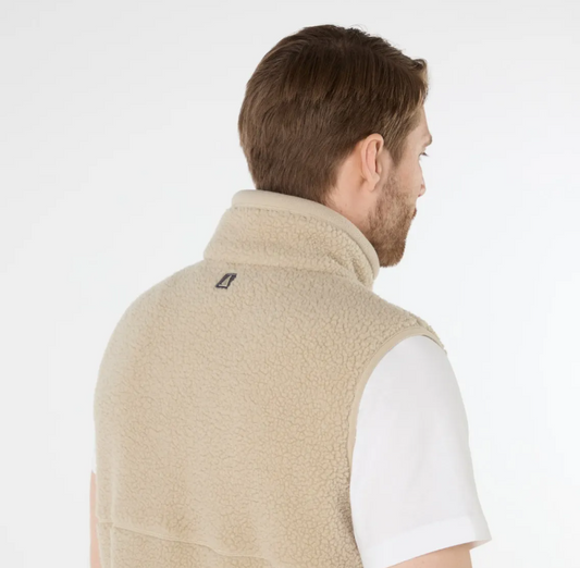 Musto Cove Deep Pile Fleece Vest Pure Cashmere