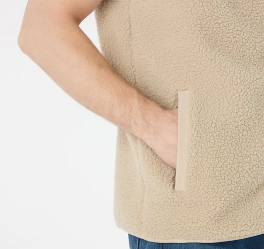 Musto Cove Deep Pile Fleece Vest Pure Cashmere