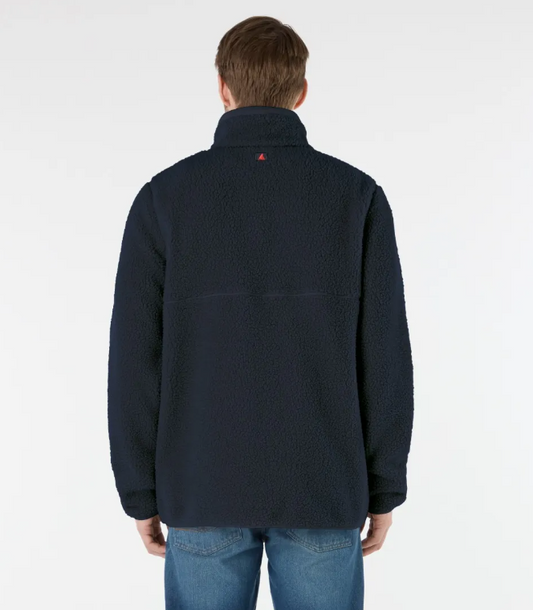 Musto Cove Deep Pile Fleece Jacket Navy