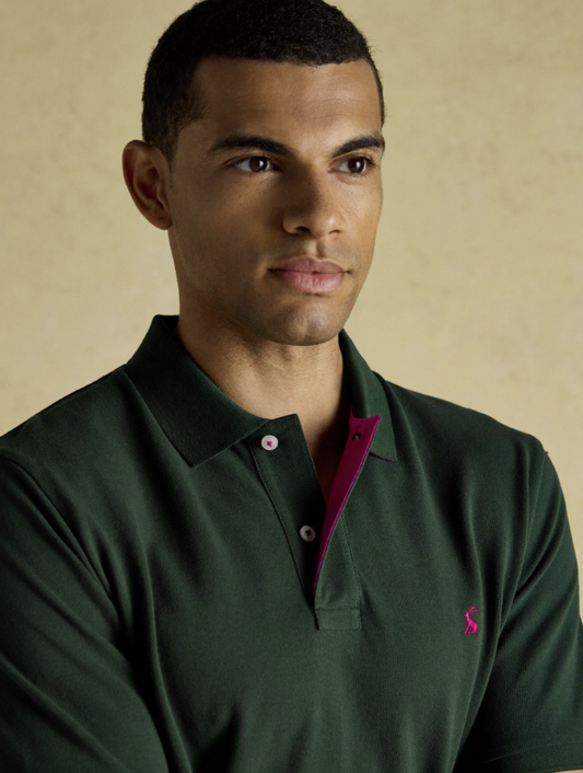 Joules Woody Polo Shirt Pine Green