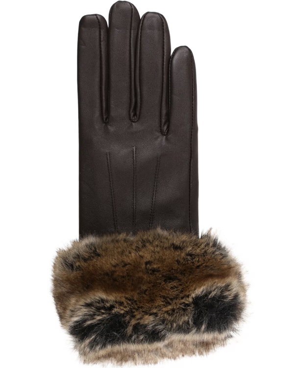 Fur Trimmed Gloves