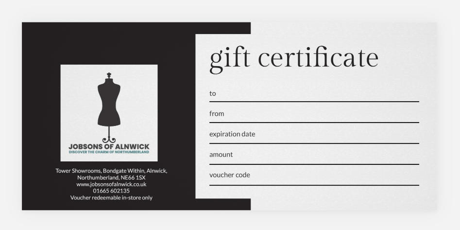 Jobsons of Alnwick Gift Card