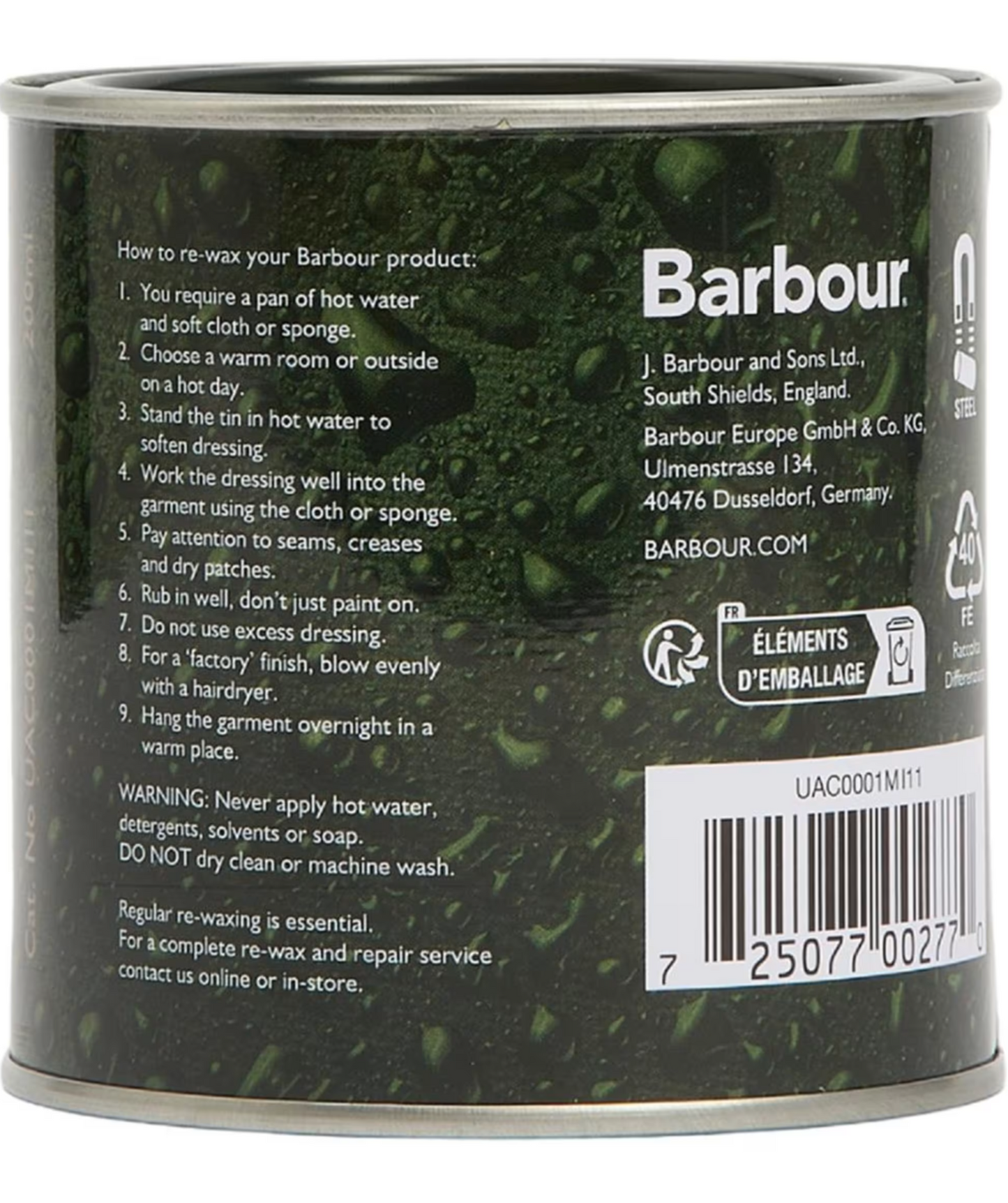Barbour Thornproof Wax Dressing